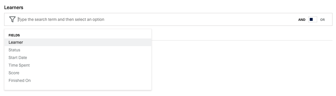 filter bar